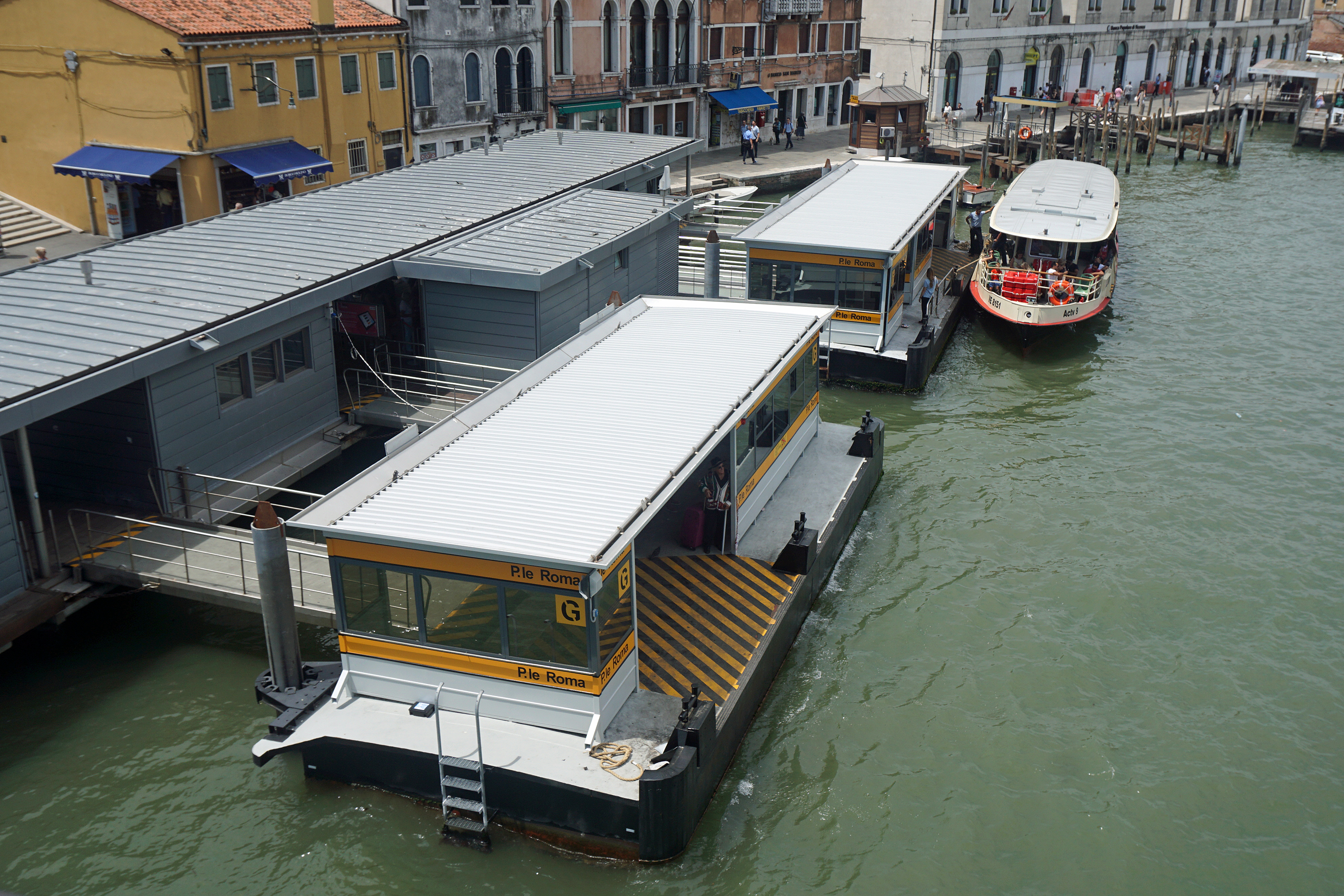 Venice boat stop and vaporetto