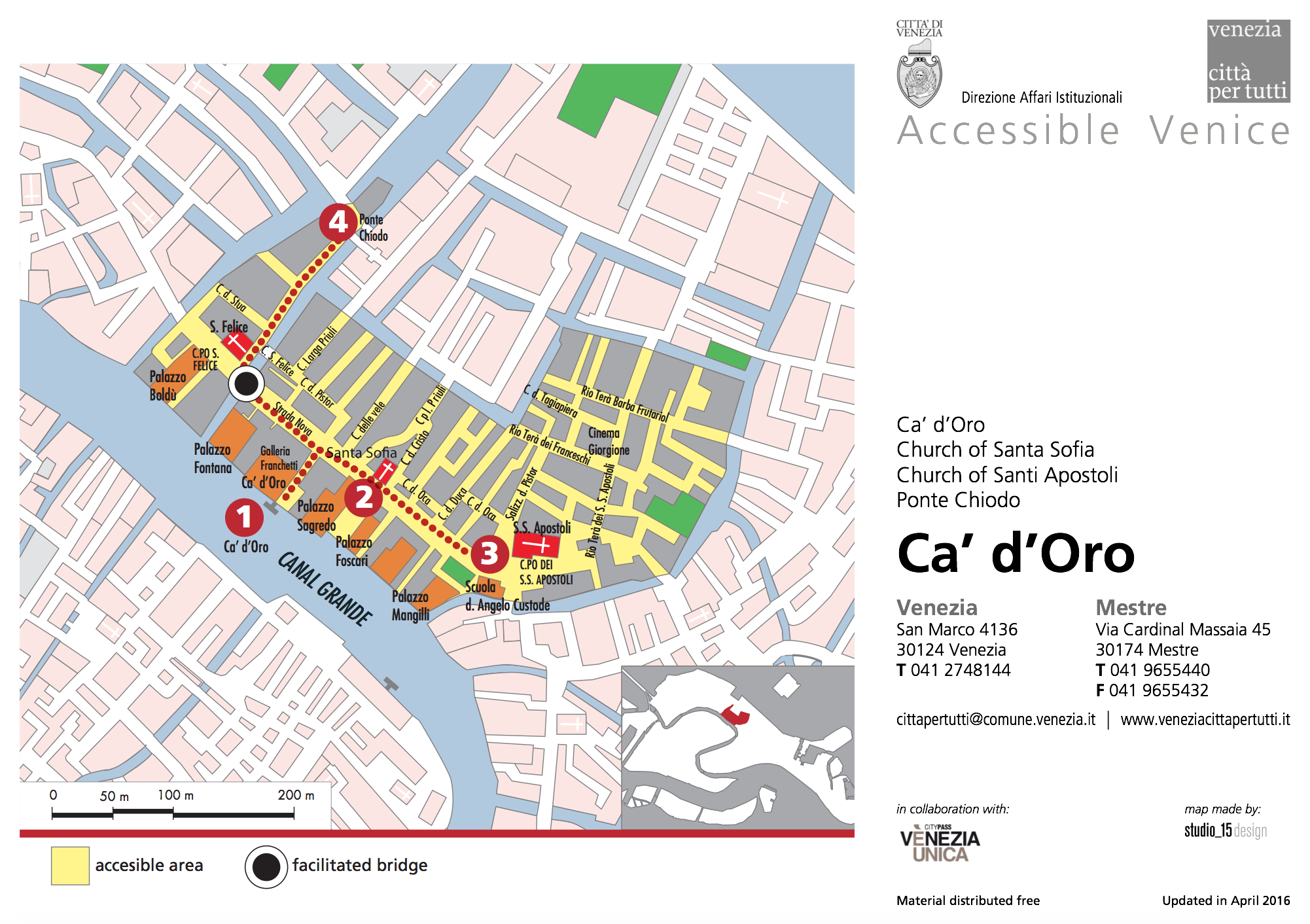 Citta per tutti Ca' d'Oro map