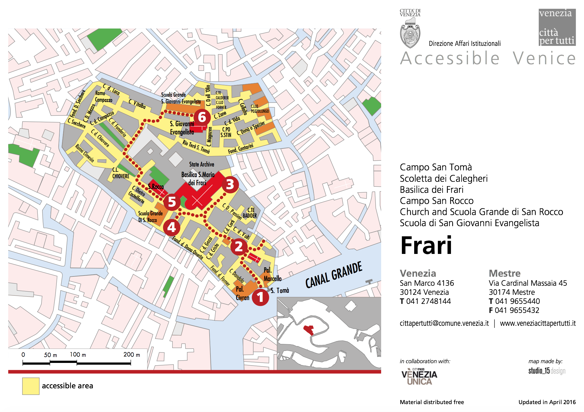 Citta per tutti Frari map