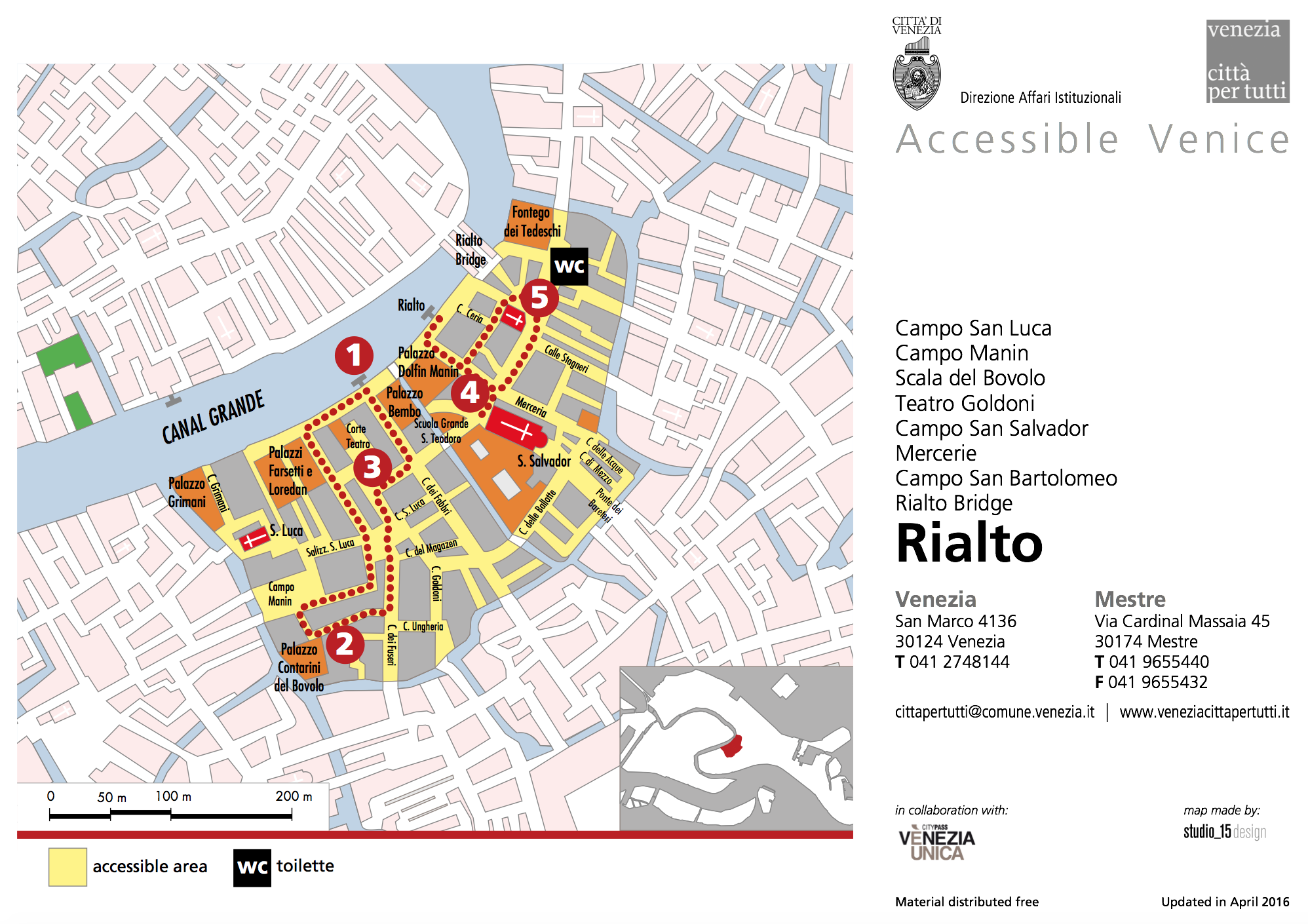 Citta per tutti Rialto map