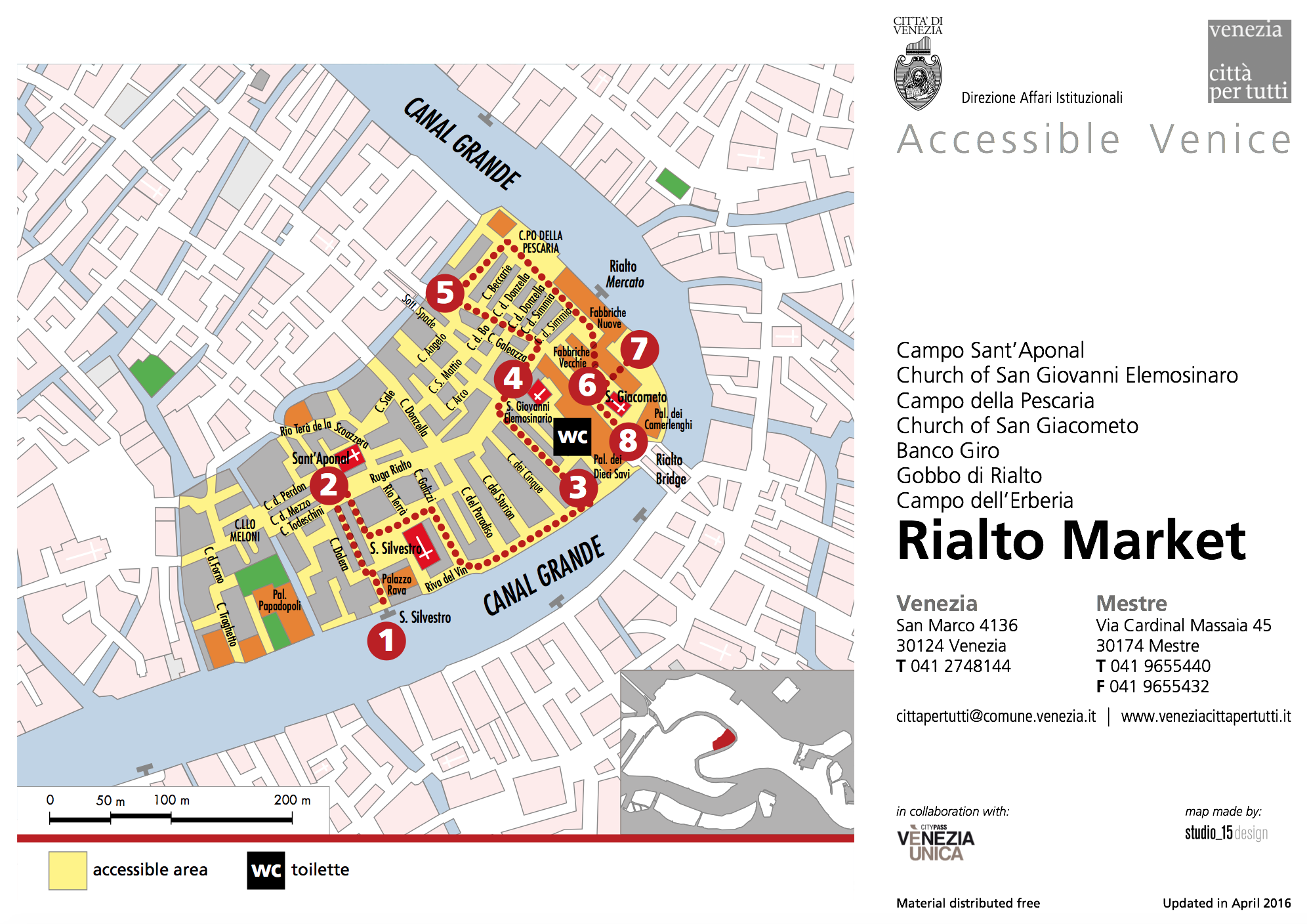 Citta per tutti Rialto Mercato map