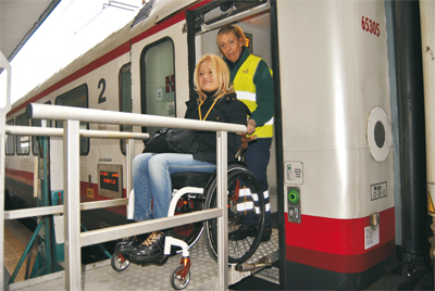 Sala Blu wheelchair assistance